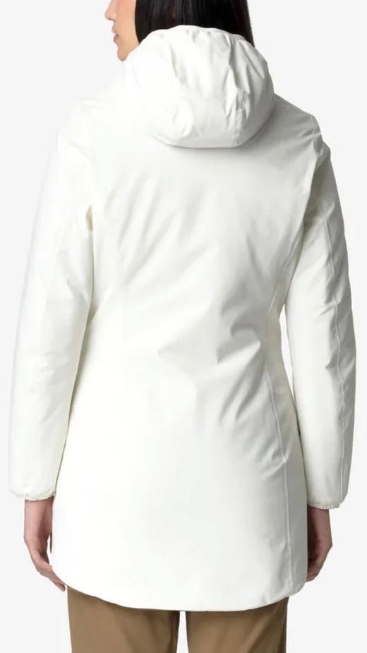 K - WAY DONNA DENISE ST WARM DOUBLE LUNGO BIANCO/MARRONE - K WAY