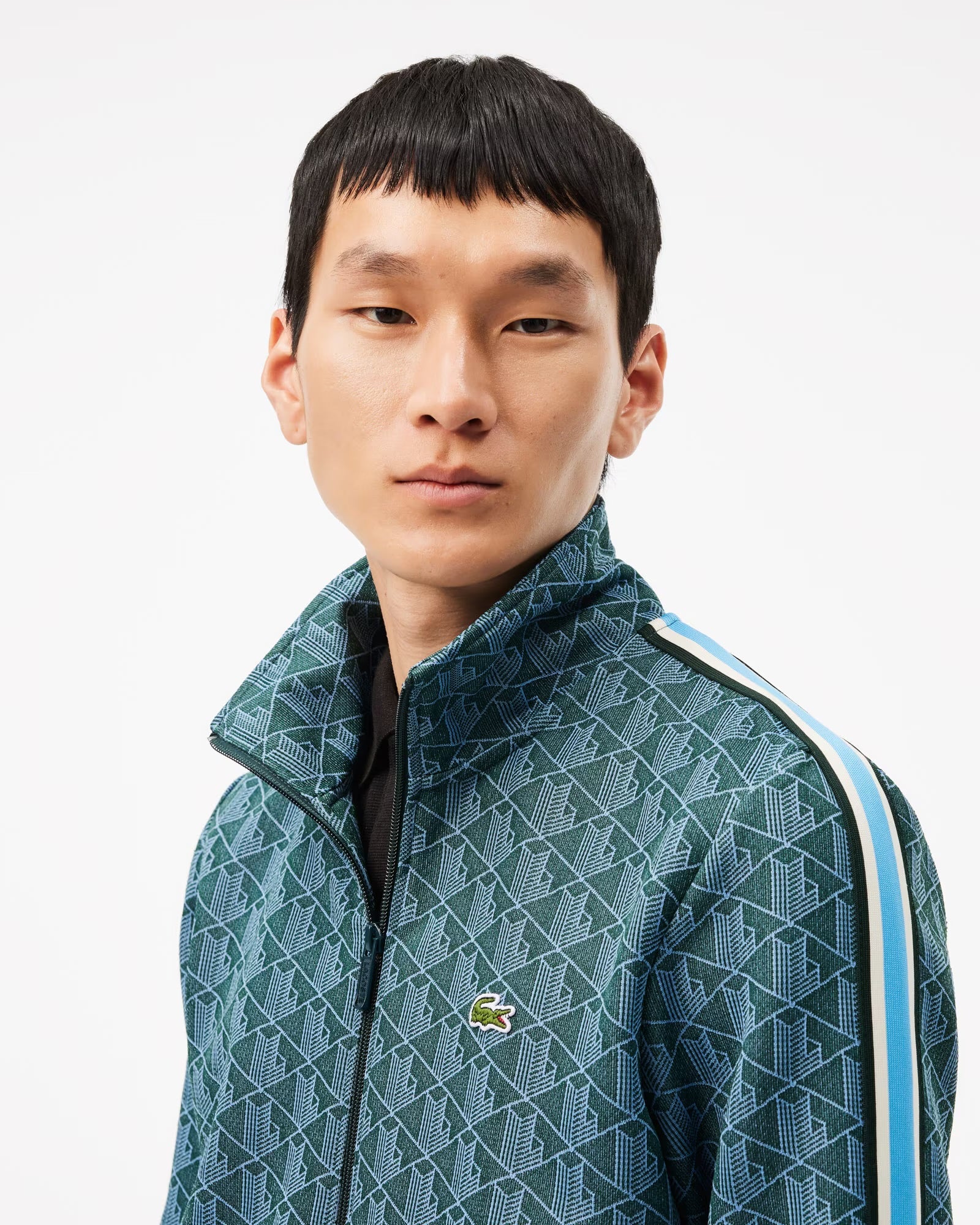 Lacoste Monogram Traksuit Green/Argentin Blue - Lacoste