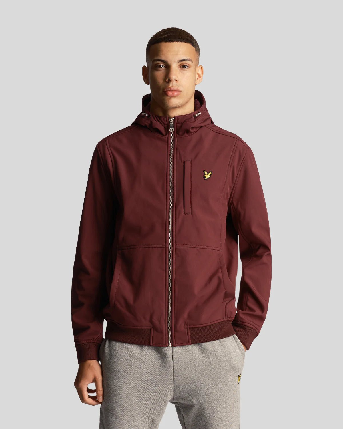 LYLE & SCOTT SOFTSHELL JACKET Bordoux - Lyle & scott