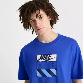 NIKE T-Shirt Logo Quadrato Blu