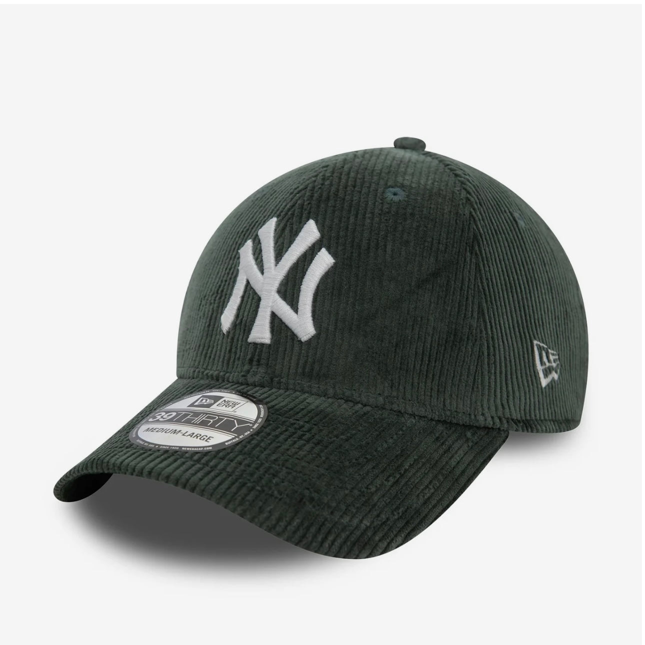 New York Yankees Cord Dark Green 39THIRTY Stretch Fit Cap - New Era Cap