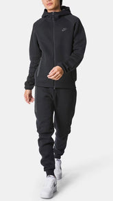 NIKE TECH FLEECE completa nera - Nike abbigliamento