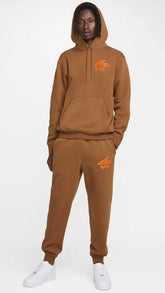 Nike tuta completa Marrone Logo arancio - Nike