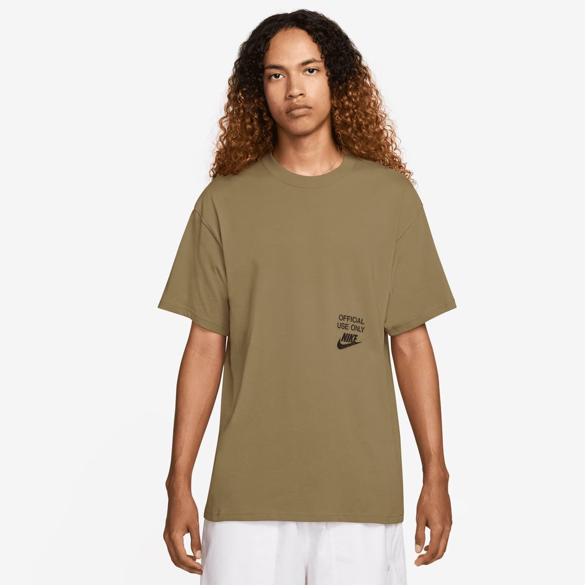 NIKE T-shirt Logo Nero Piccolo
Avanti E Logo Grande Dietro In Cotone Beige