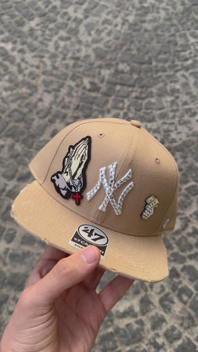 ‘47 CUSTOM “NY” Con Dettagli Ricamati e Swarovski Beige