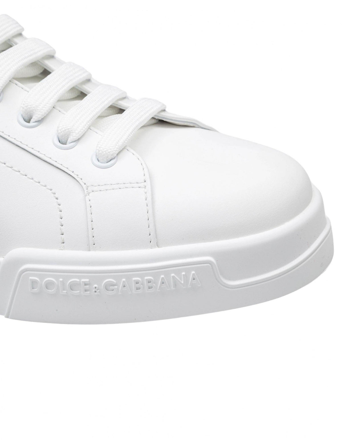 DOLCE&GABBANA Scarpa In Pelle Bianca