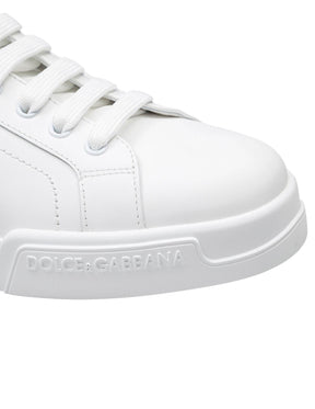 DOLCE&GABBANA Scarpa In Pelle Bianca