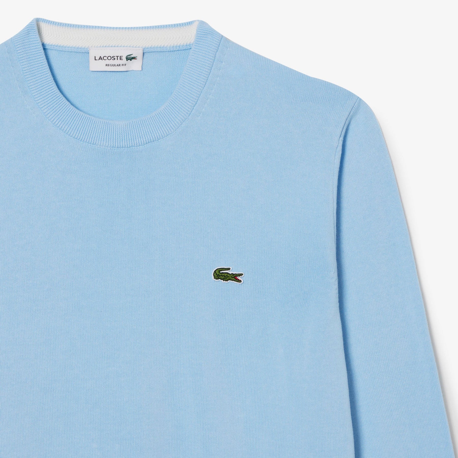 Pullover Lacoste Girocollo in cotone azzurro - Lacoste