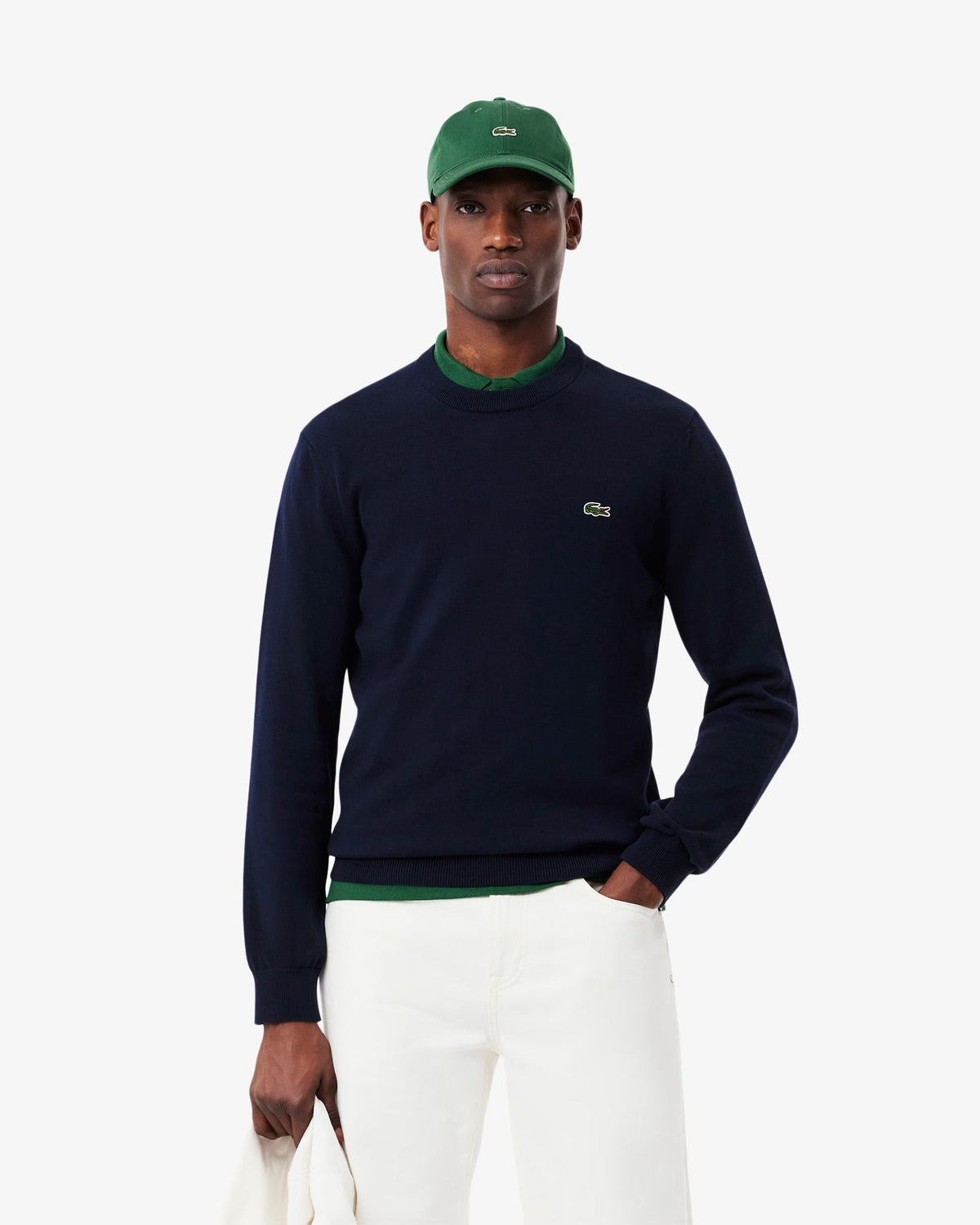 Pullover Lacoste Girocollo in cotone Blu - Lacoste