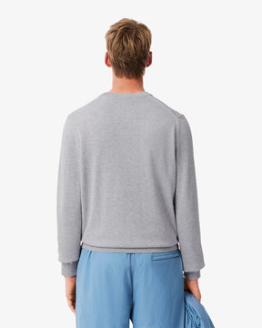 Pullover Lacoste Girocollo in cotone grigio - Lacoste