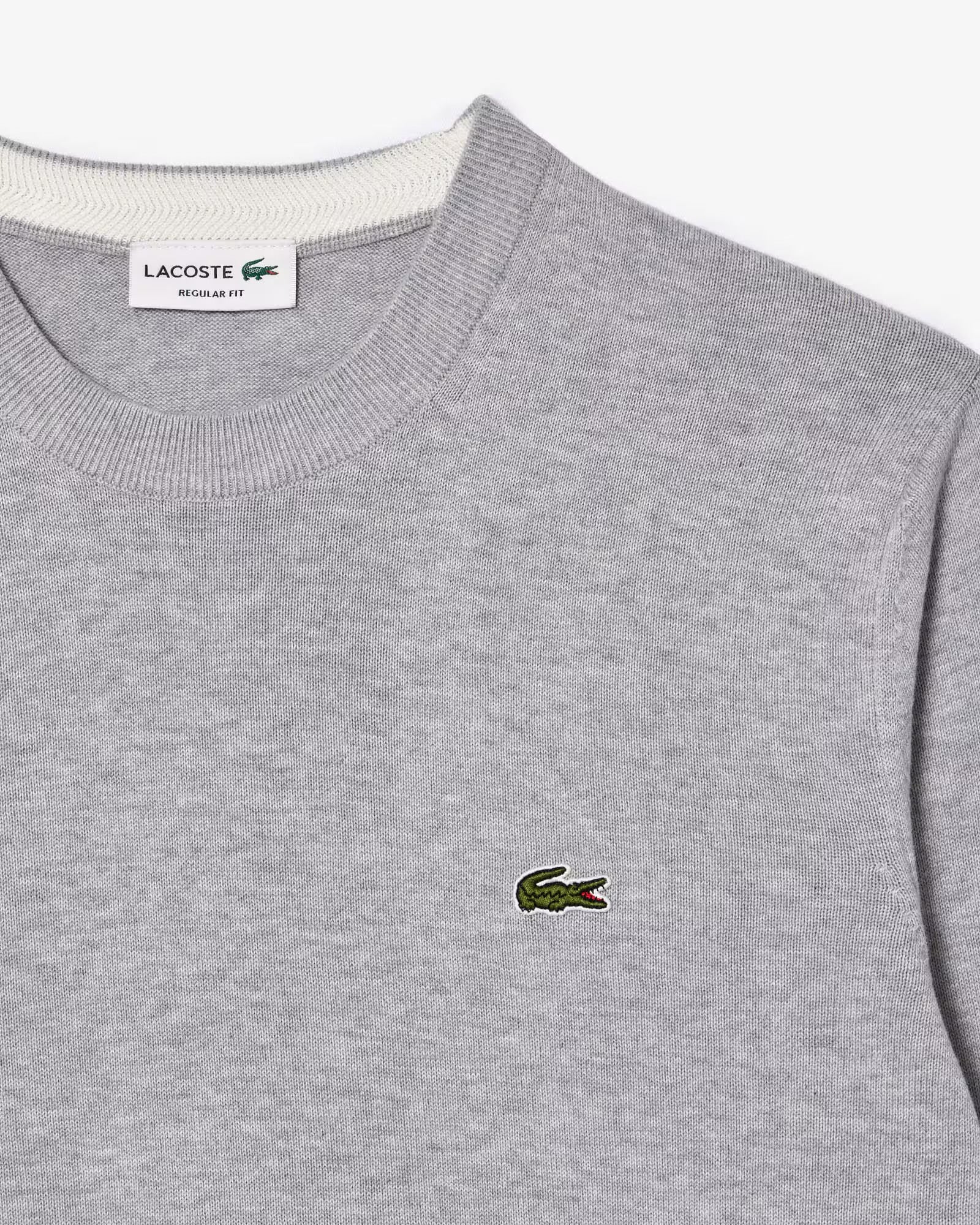 Pullover Lacoste Girocollo in cotone grigio - Lacoste