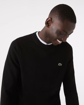 Pullover Lacoste Girocollo in cotone nero - Lacoste