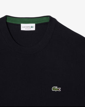 Pullover Lacoste Girocollo in cotone nero - Lacoste