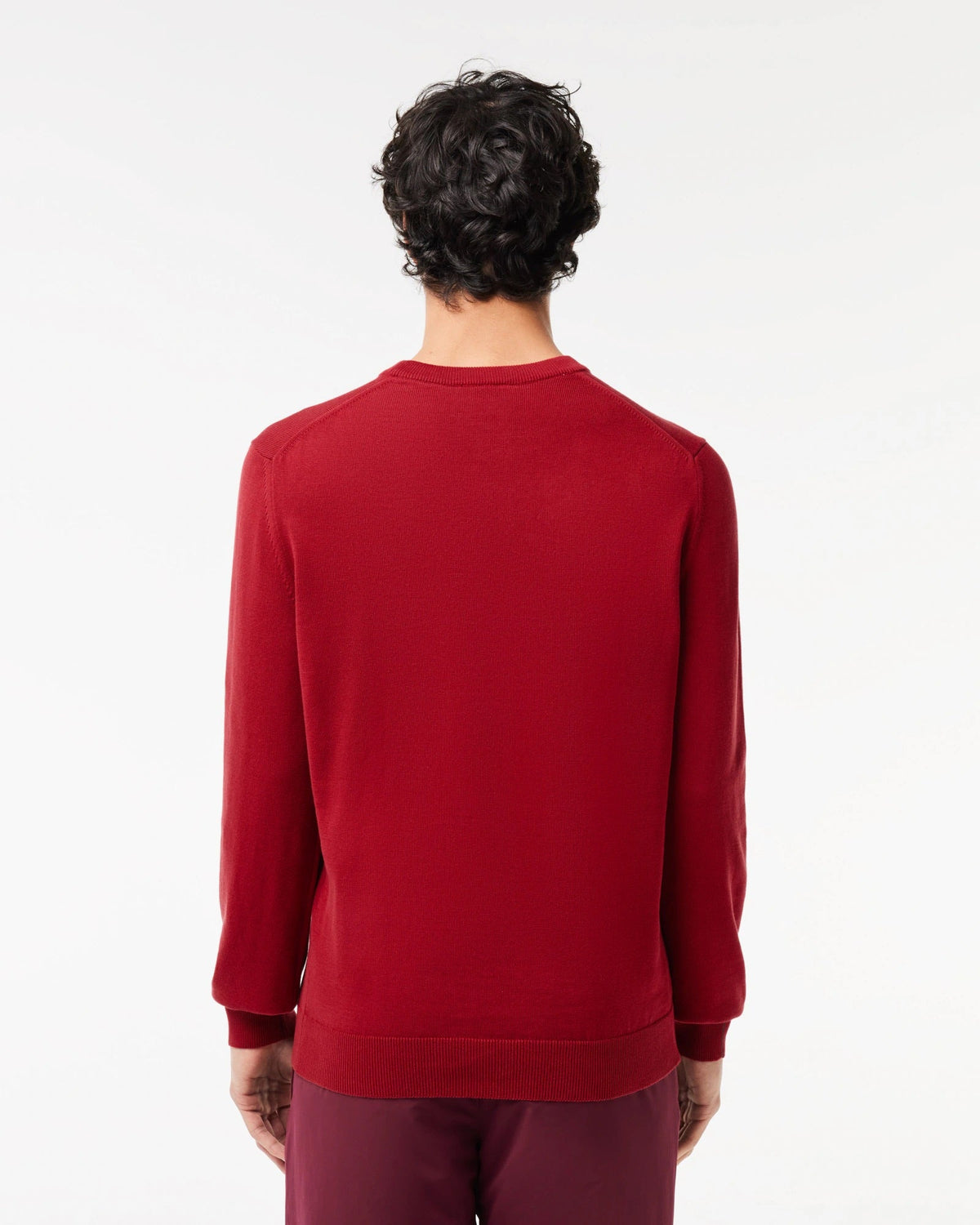 Pullover Lacoste Girocollo in cotone rosso - Lacoste