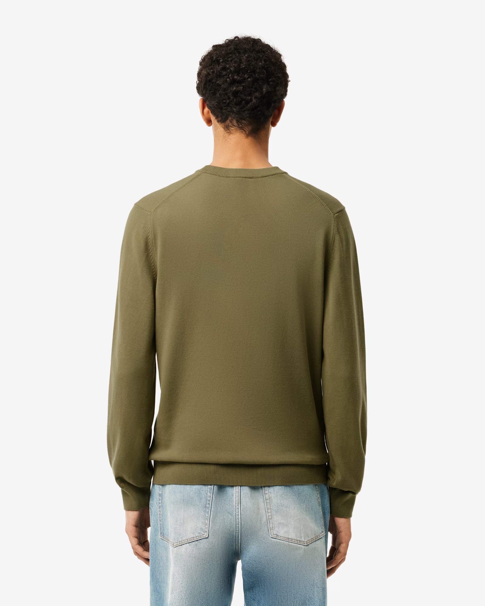 Pullover Lacoste Girocollo in cotone Verdone - Lacoste