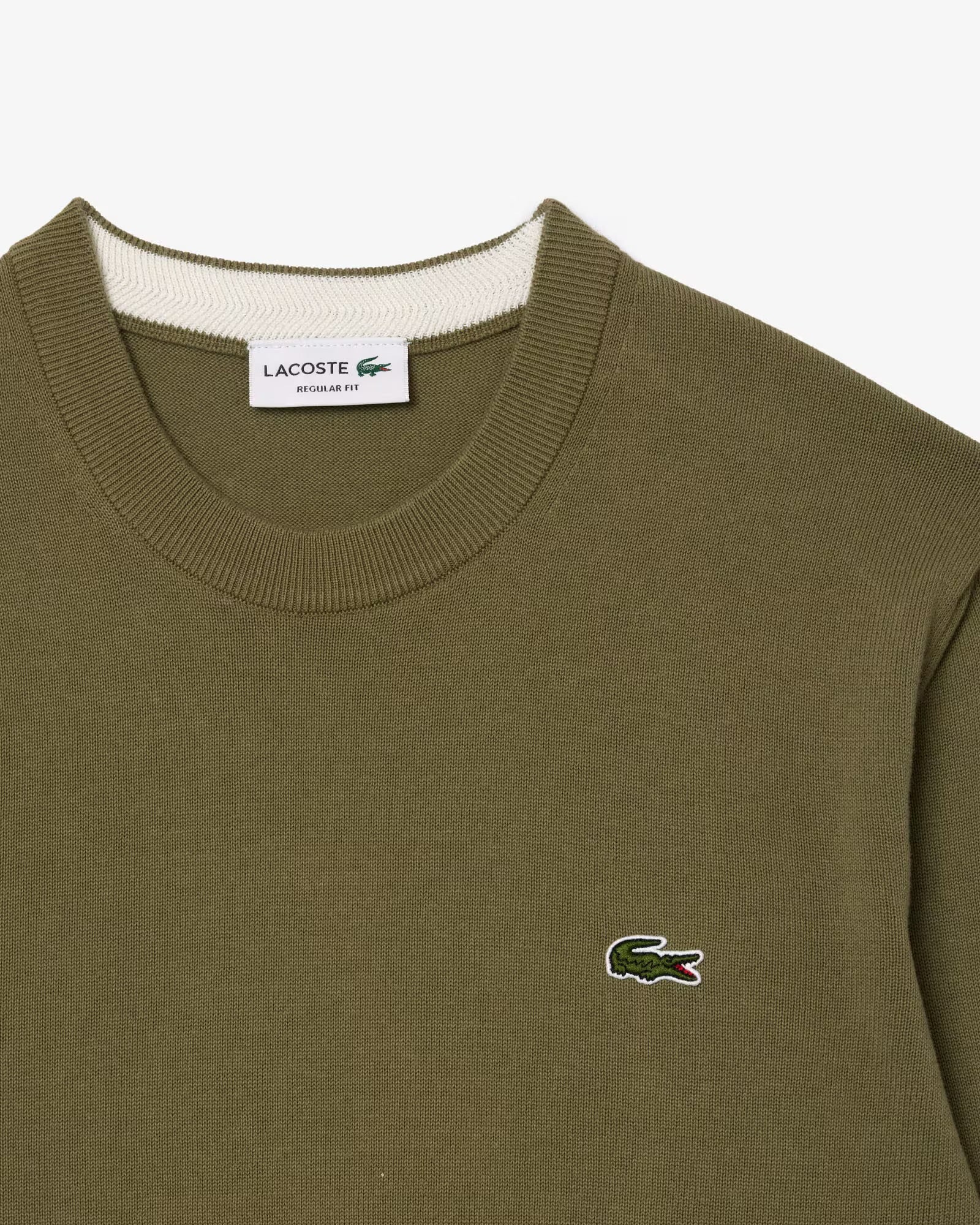 Pullover Lacoste Girocollo in cotone Verdone - Lacoste