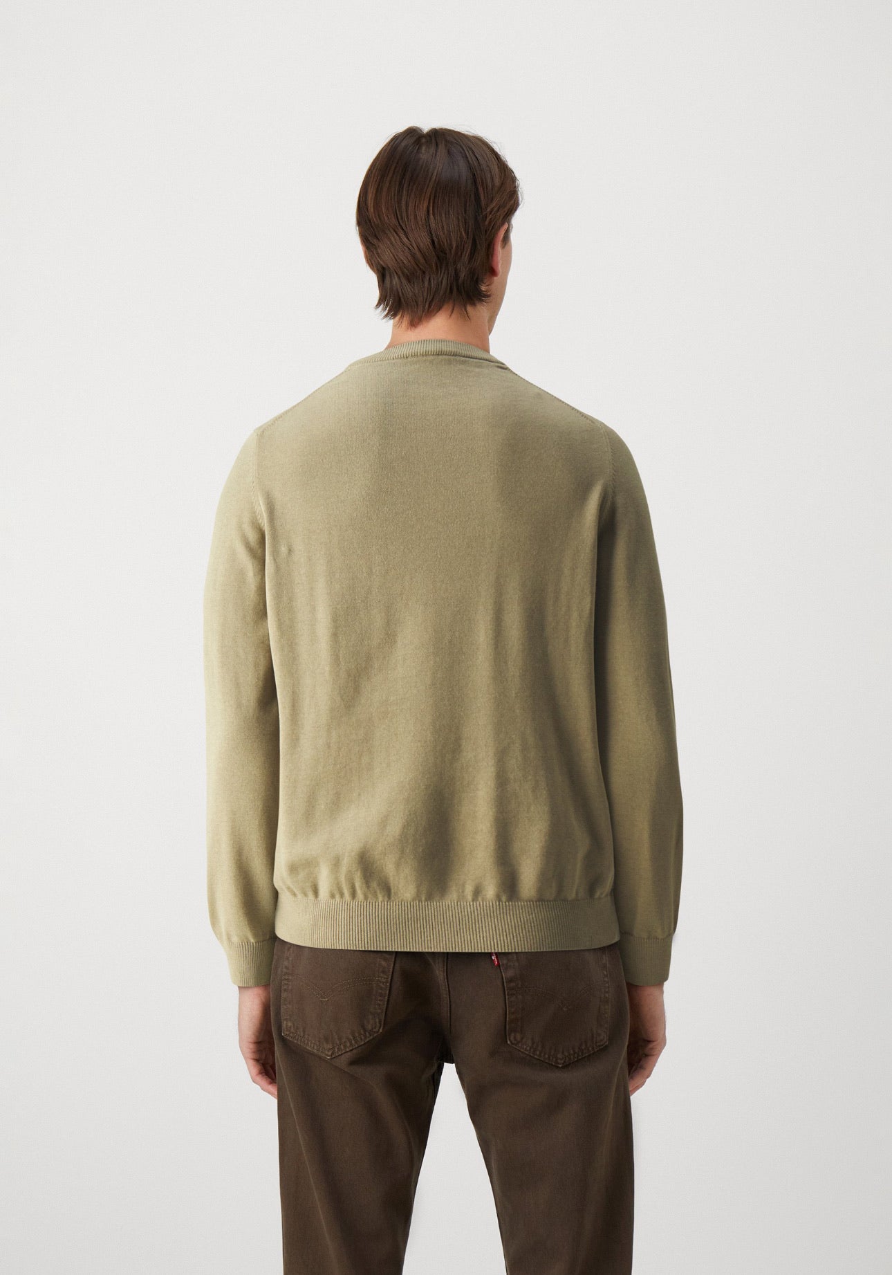 Pullover Lacoste Girocollo in misto cotone beige - Lacoste