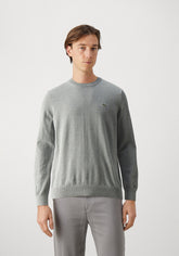 Pullover Lacoste Girocollo in misto cotone grigio - Lacoste