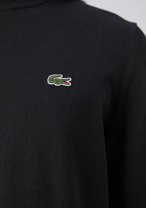 Pullover Lacoste Girocollo in misto cotone nero - Lacoste