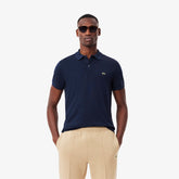 LACOSTE Polo Regular Fit in Cotone Pima Blu Navy