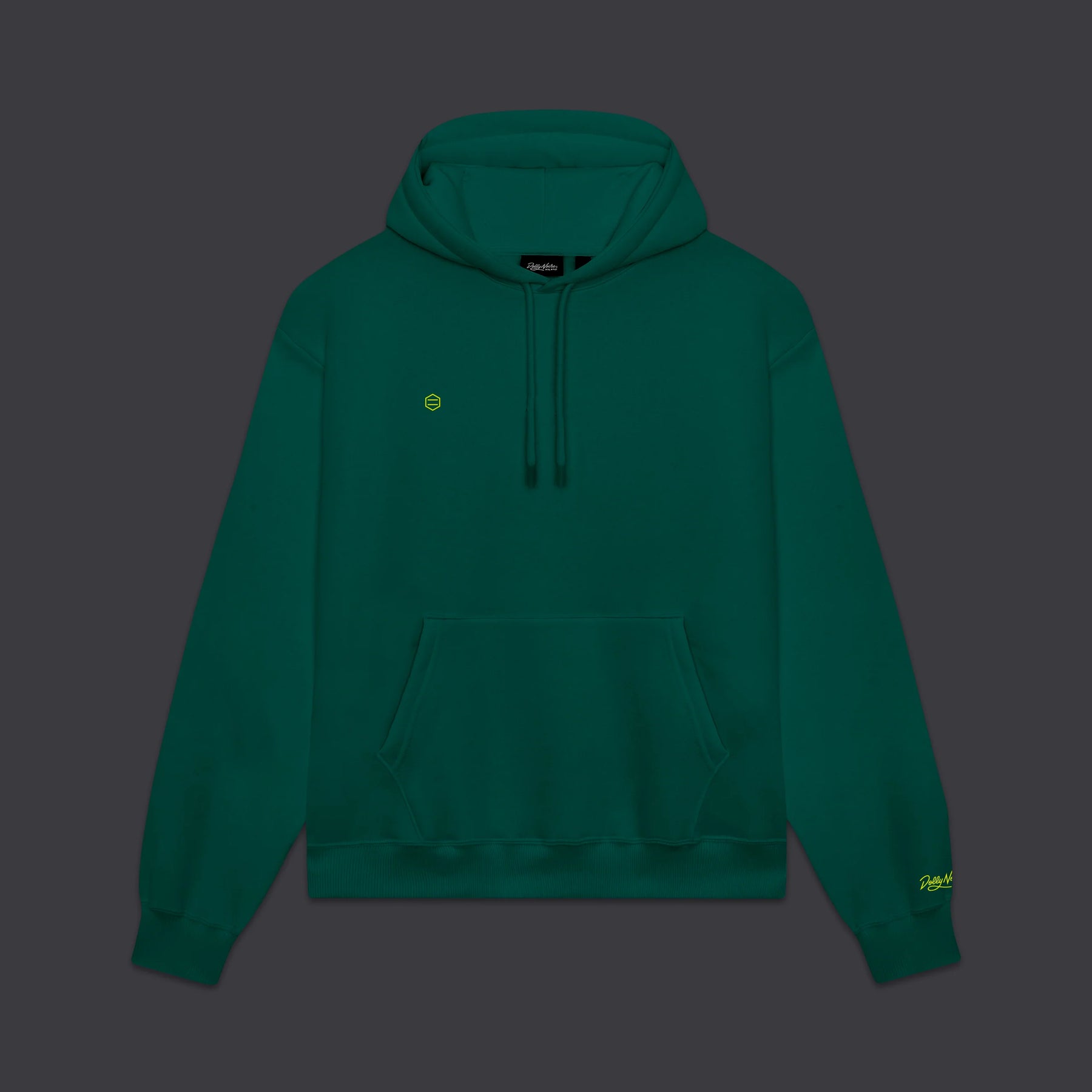 3D hexagon Hoodie Forest Green