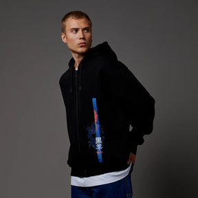 Japan Book Zip Hoodie Black