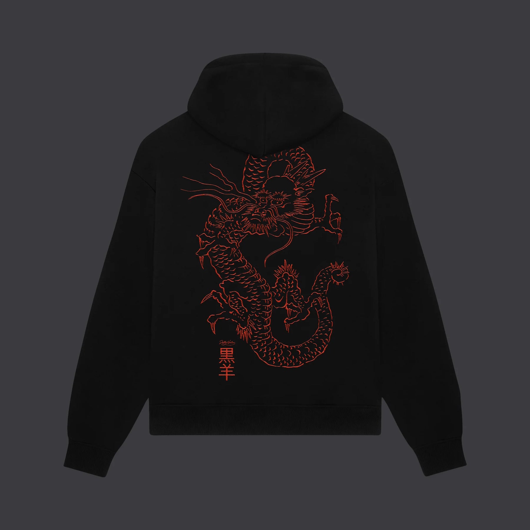 Tatsu Hoodie Black / Orange