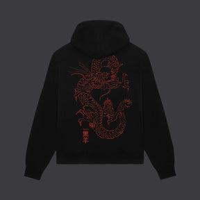 Tatsu Hoodie Black / Orange