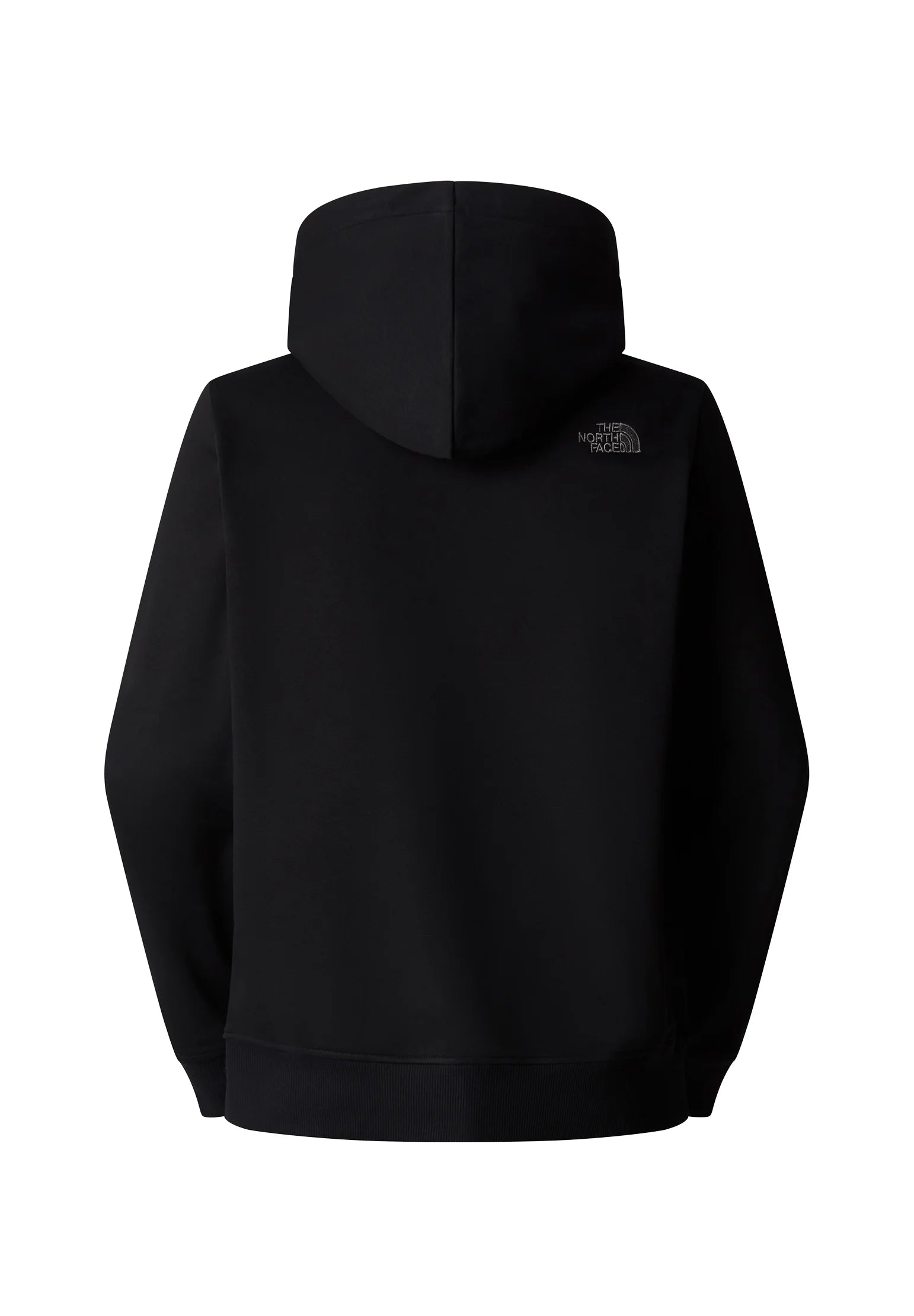 Felpa con cappuccio nera realizzata in morbido tessuto. Presenta un logo sulla spalla sinistra, polsini e orlo a coste, con una vestibilità comoda.