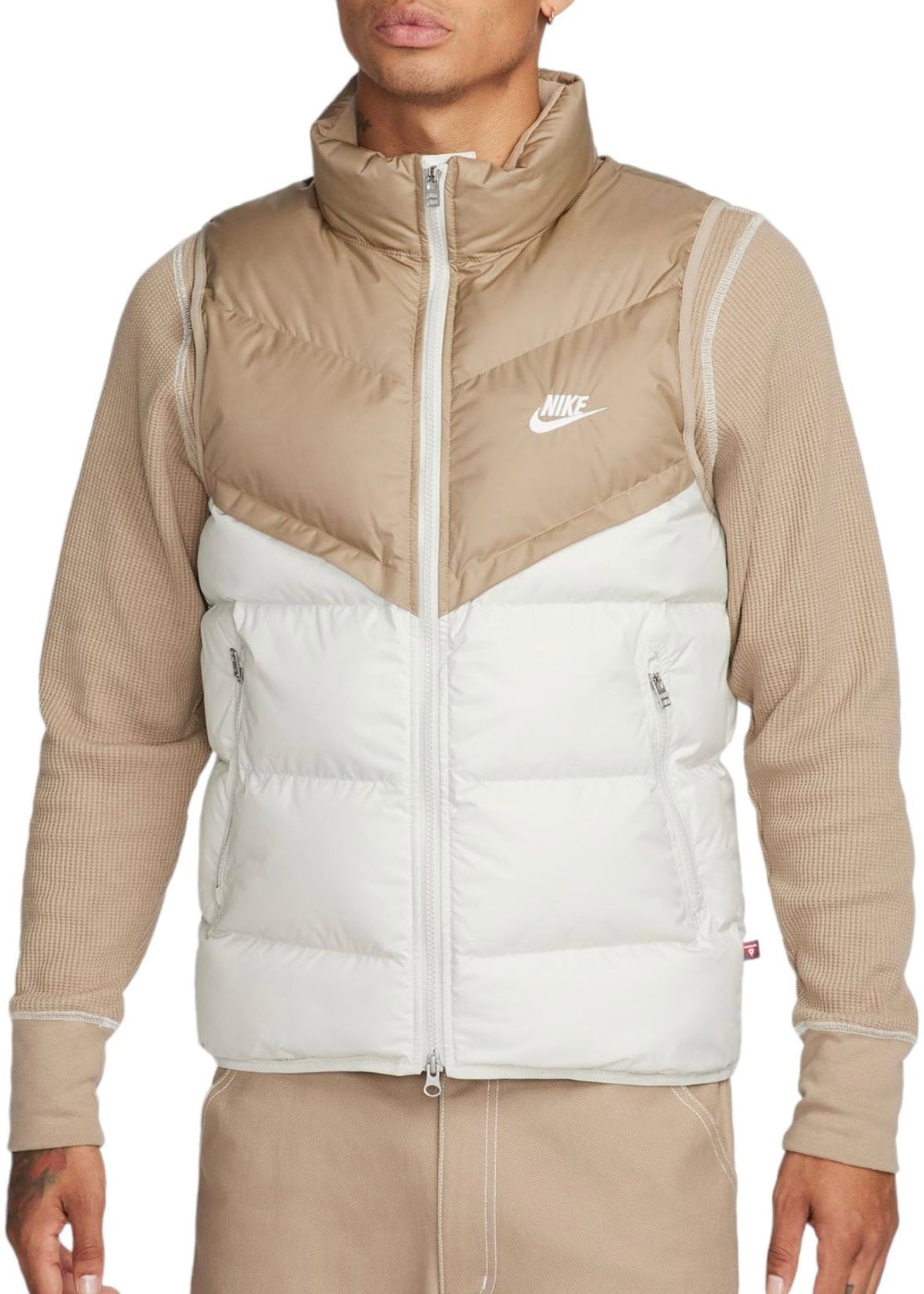 Smanicato Nike in piuma Beige/Bianco - Nike abbigliamento