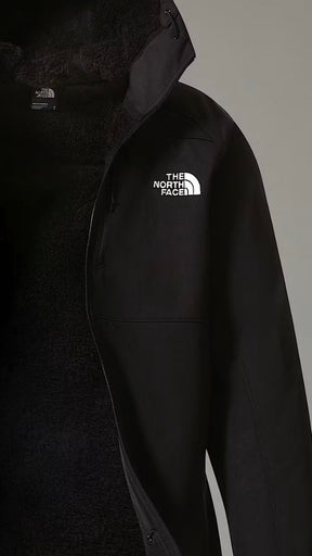 The north face quest HD softshell con cappuccio nero interno pelliccia uomo - The North Face