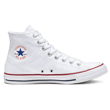 CONVERSE Scarpe Collo Alto In Canvas Con Punta E Suola In Gomma Bianca