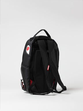 SPRAYGROUND Zaino In Pelle Con Logo In Rilievo Interno Trasparente Nero e Bianco