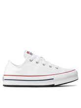 CONVERSE Bassa Bianca Striscia Rossa