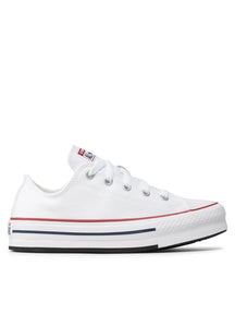 CONVERSE Bassa Bianca Striscia Rossa