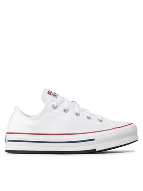 CONVERSE Bassa Bianca Striscia Rossa