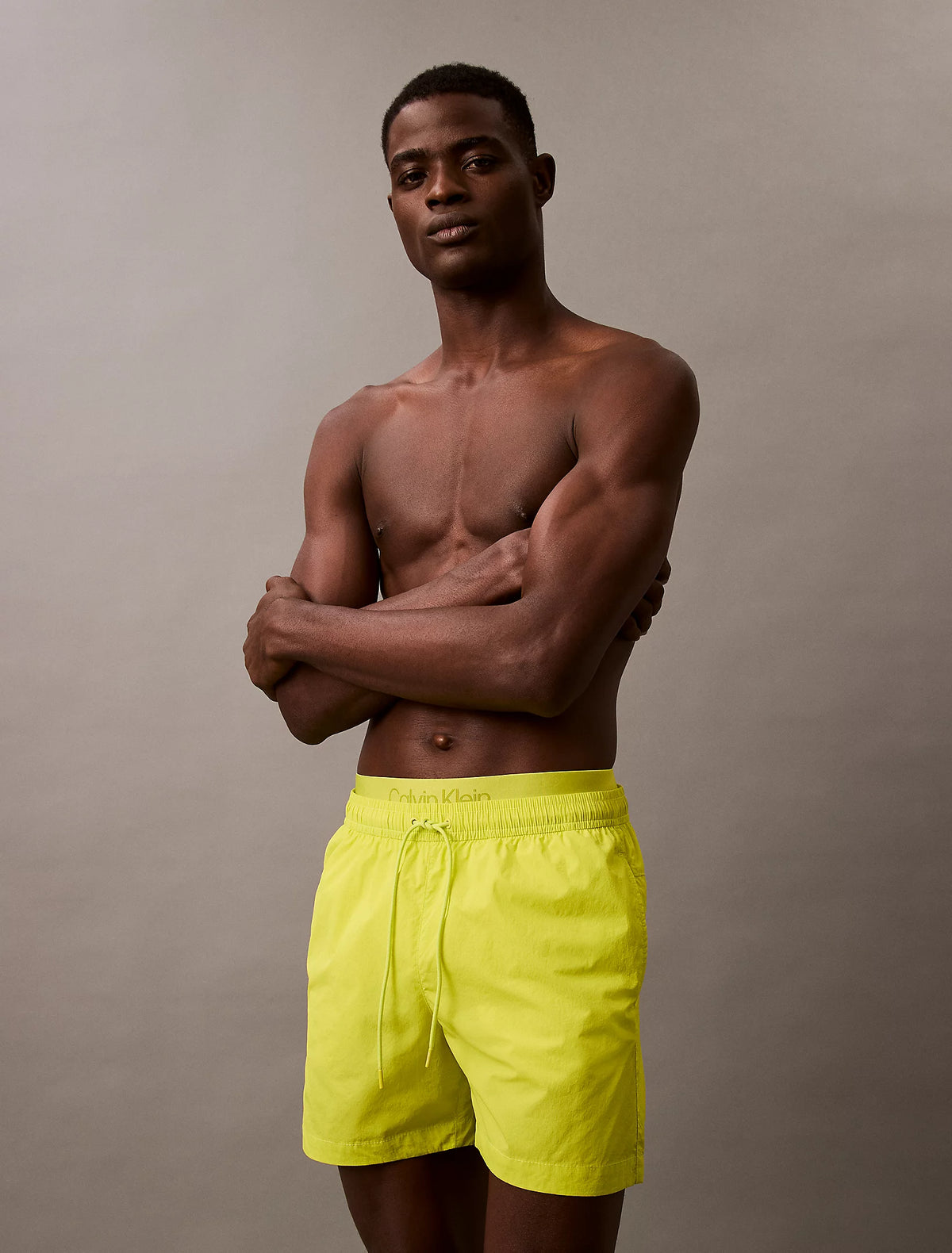 CALVIN KLEIN Costume Uomo Con Fascia Logata Lime