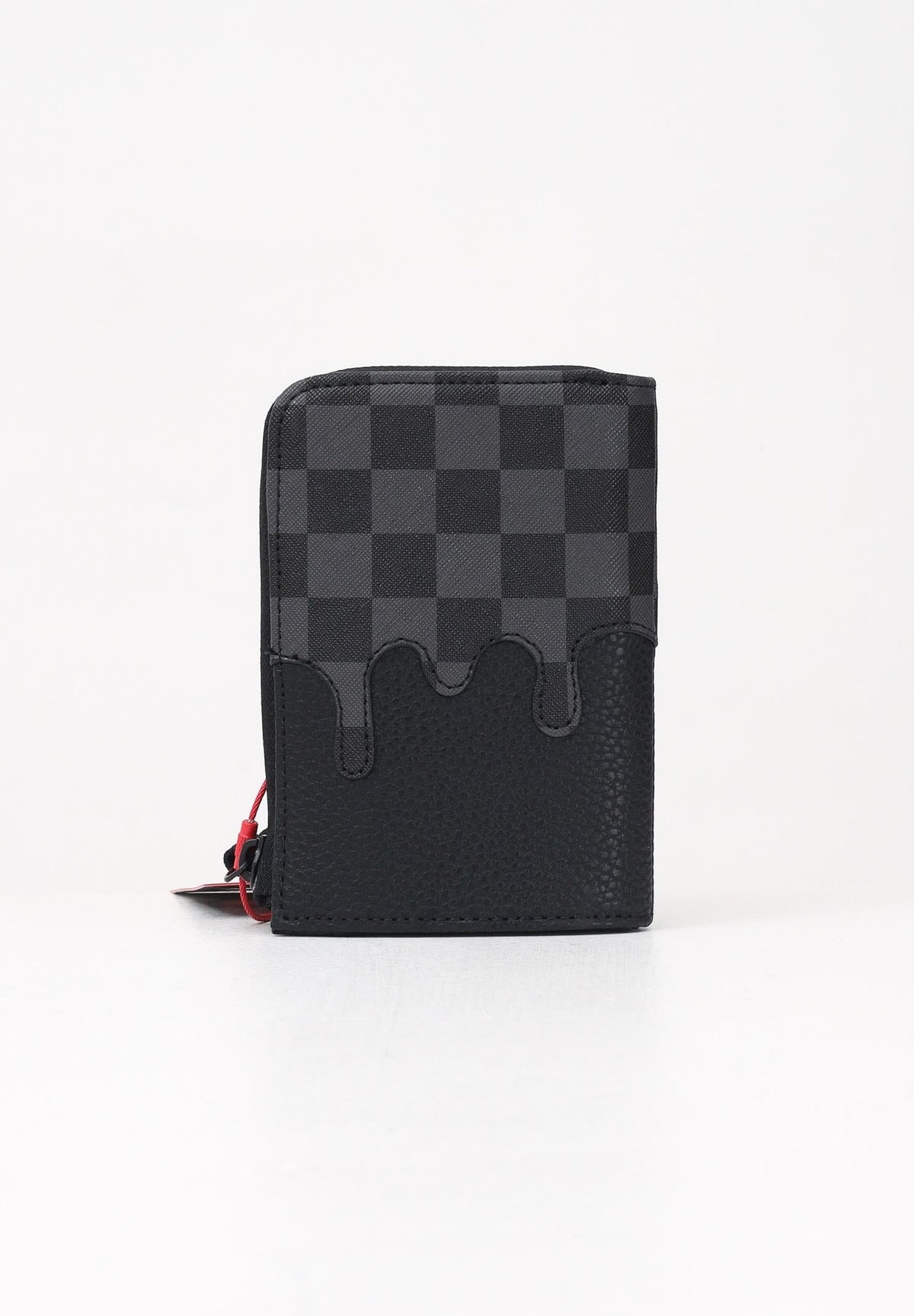 SPRAYGROUND Portafoglio Doppia Grafica In pelle Nero e Grigio