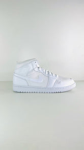 Air Jordan 1 Mid Triple White - Air Jordan