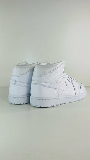 Air Jordan 1 Mid Triple White - Air Jordan