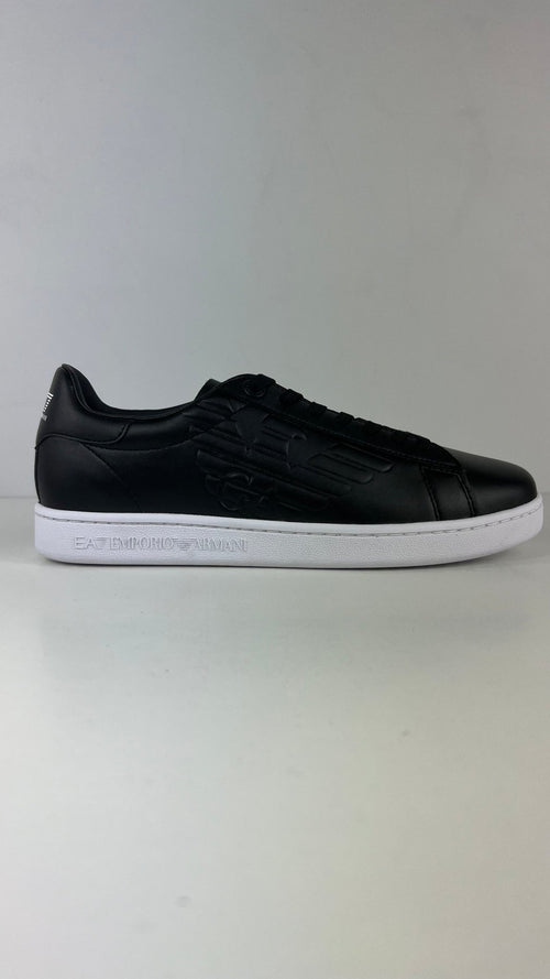 Armani Sneaker Uomo Nera Suola Bianca