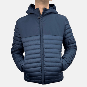 COLMAR Piumino blu stretch autunnale con cappuccio fisso - Tommaseoclothing