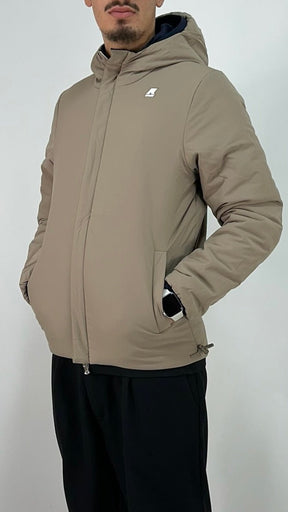 K-WAY Jack Warm Double Blu /Beige - Tommaseoclothing