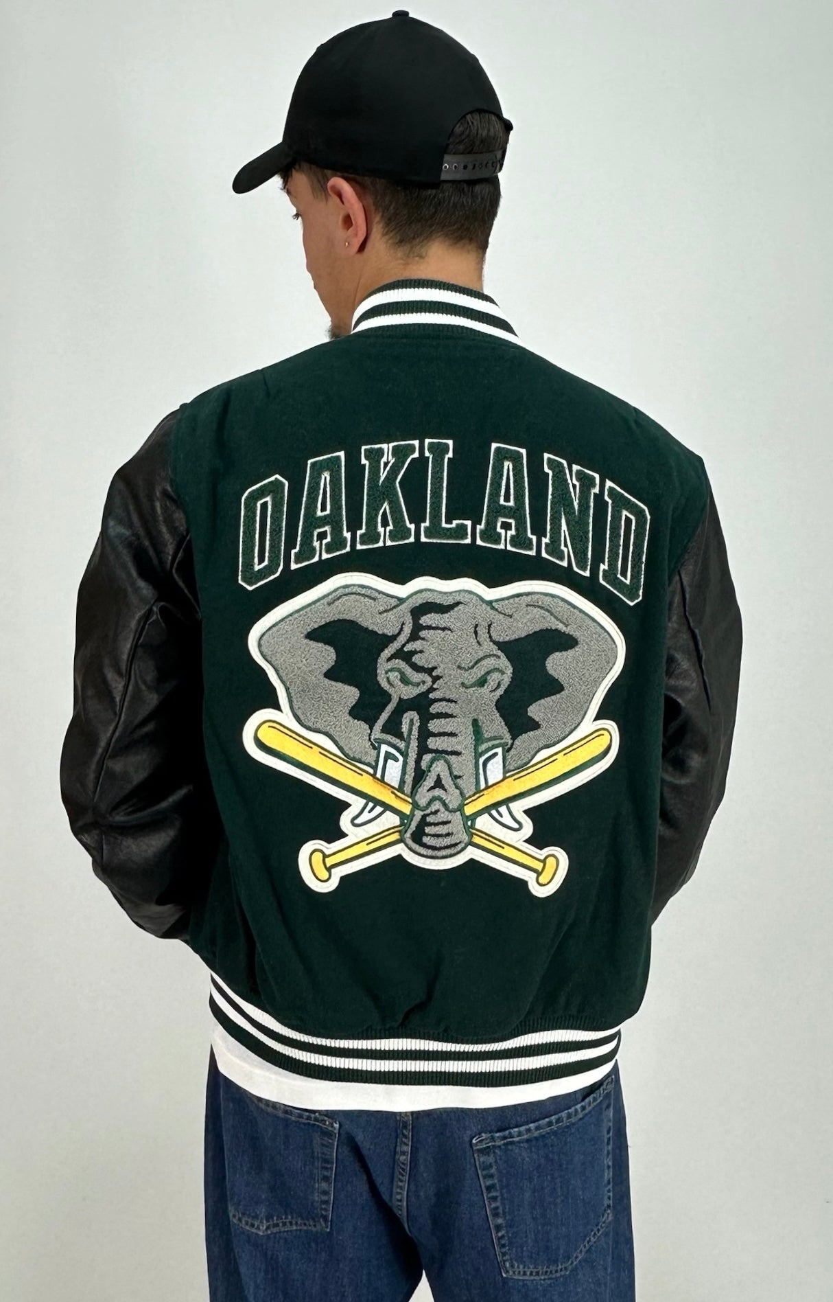 Varsity Jacket invernale new era Verde Uomo - Tommaseoclothing